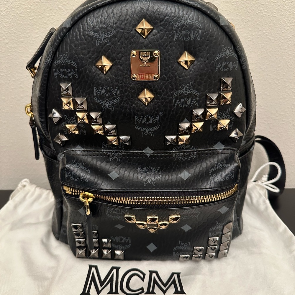 MCM black backpack